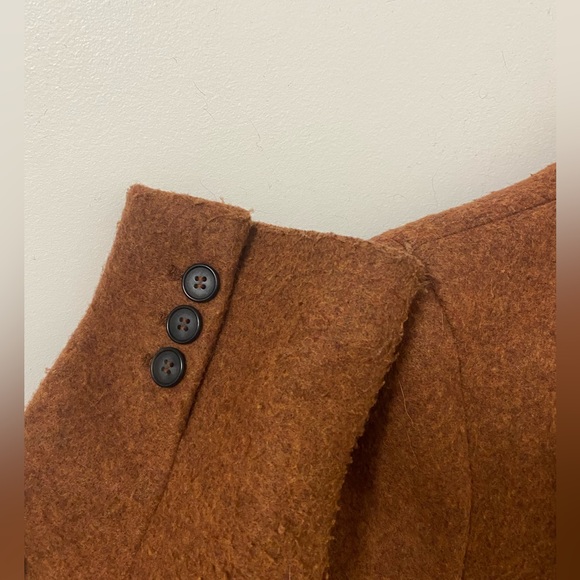 H&M : city coat in rust color size small. - Picture 4 of 4